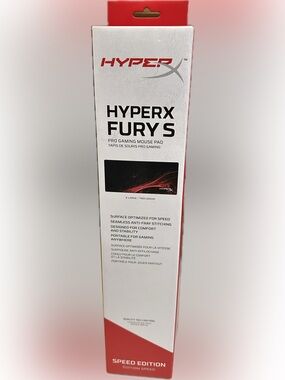 HYPERX FURY S XL PRO GAMING MOUSE PAD BLACK RED SPEED EDITION 900MM X 420MM x4MM